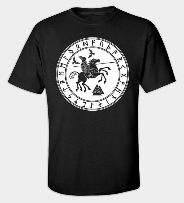 Camiseta Odin montando Sleipnir