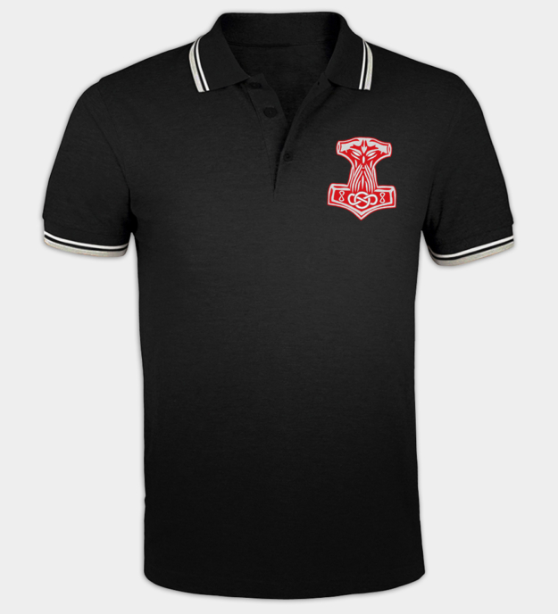 Polo bordada Mjolnir