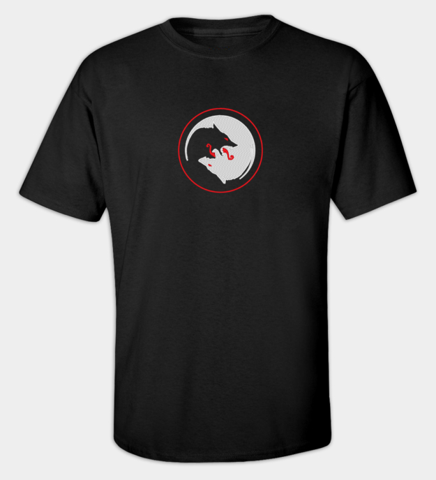 Camiseta bordada Lobos de Odin