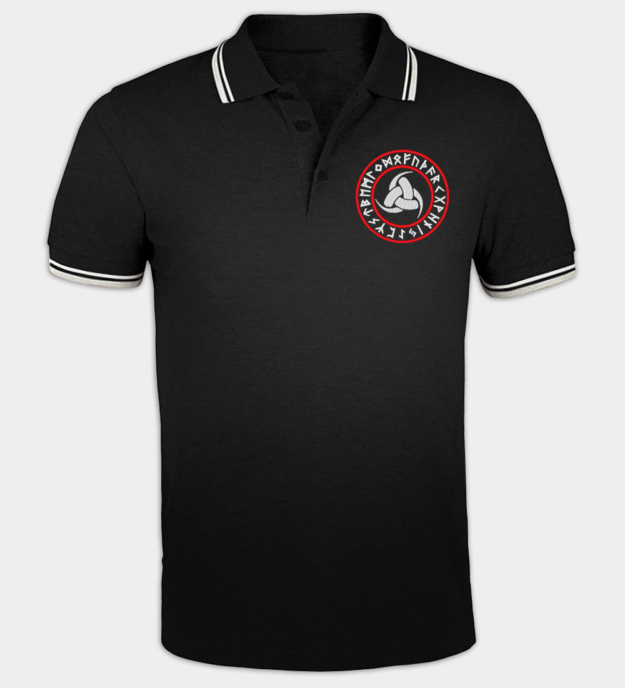 Polo bordado Triplo Chifre de Odin