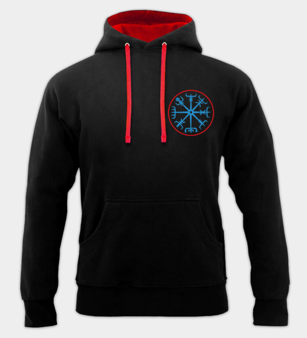 Moletom com capuz bordado Vegvisir