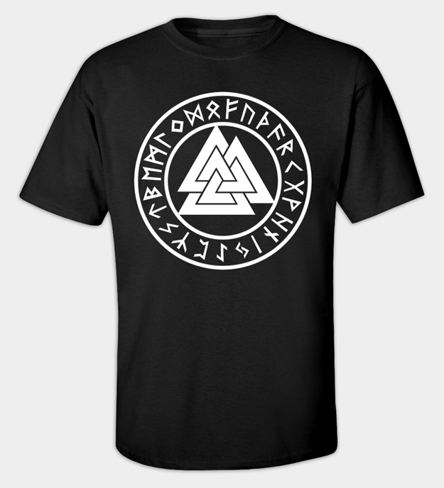 Camiseta com Círculo Rúnico