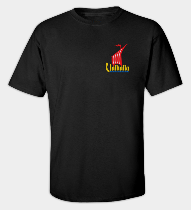 Camiseta bordada Nave Dragão de Valhalla