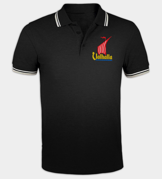 Camiseta bordada Nave Dragão de Valhalla