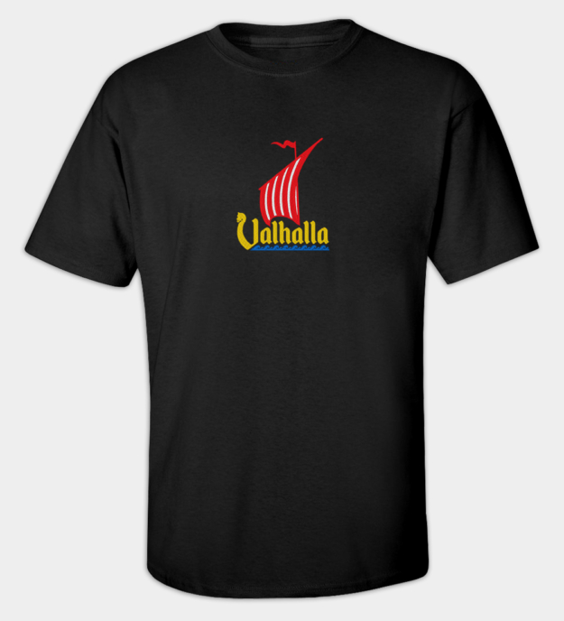 Camiseta bordada Barco Dragão Vikingo