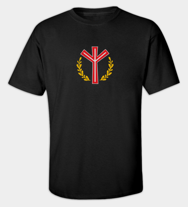 Camiseta bordada Runa Algiz