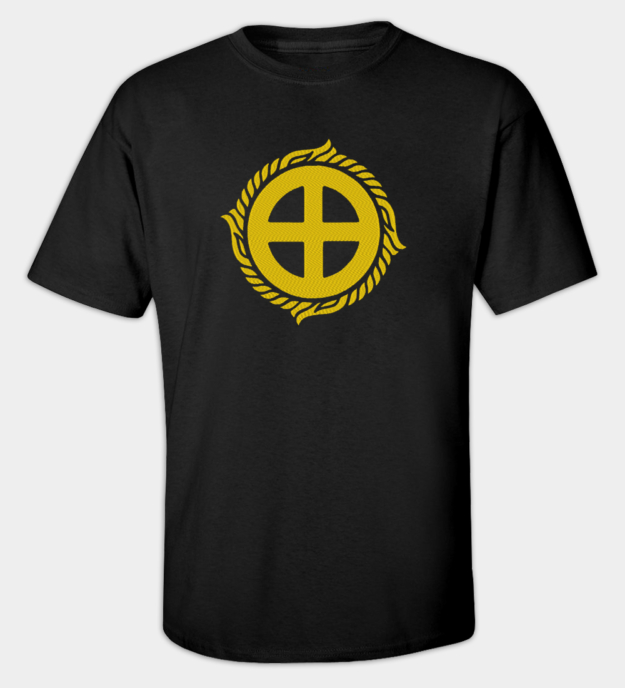 Camiseta bordada Cruz Solar