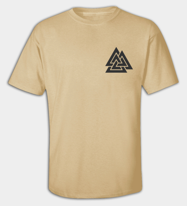 Camiseta bordada Valknut