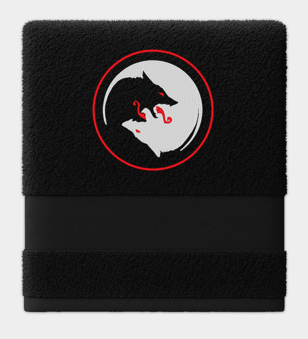 Toalha Bordada Lobos de Odin