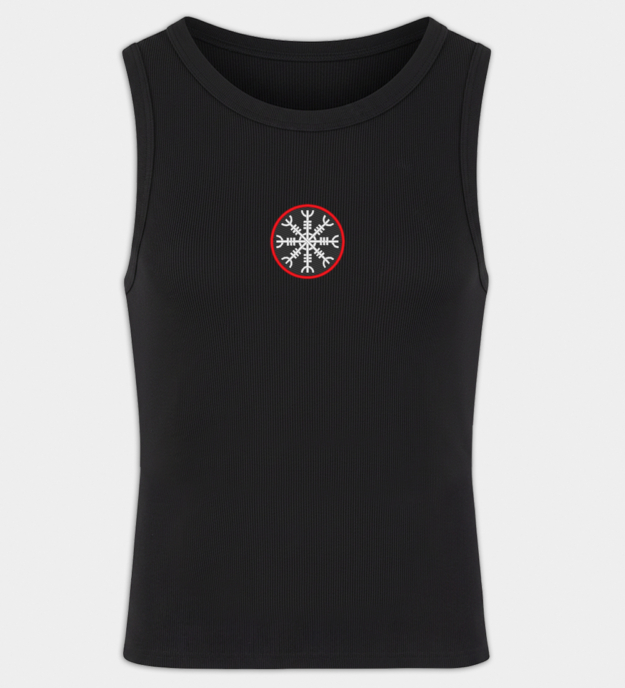 Regata masculina bordada Ægishjálmur
