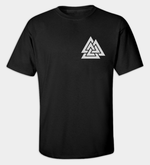 Camiseta bordada Valknut