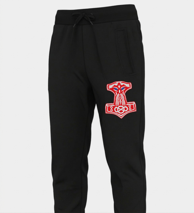 Calças jogger bordadas Thorovo kladivo