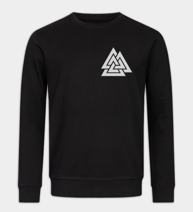 Moletom bordado Valknut