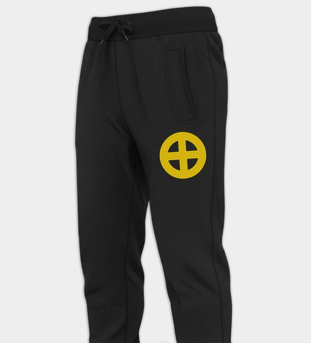 Calças jogger bordadas Cruz Solar